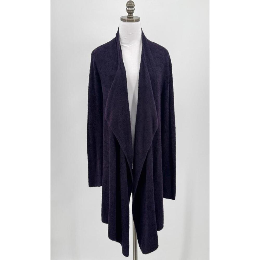 Barefoot Dreams Bamboo Chic Lite Purple Open Front Cozy Lounge Cardigan Sz S/M - Picture 1 of 5